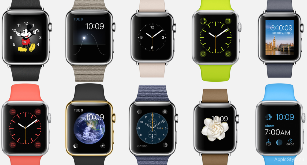 Разновидности apple watch