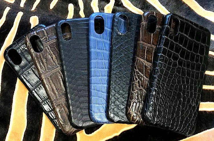 Чехлы для iPhone X из крокодила
